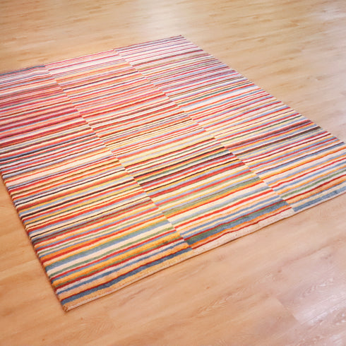 ギャッベ絨毯「部屋を彩るアートの一枚」 921972【250×210】