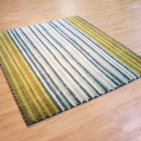 ギャッベ絨毯「爽やかな色合い」9503991【244×213】