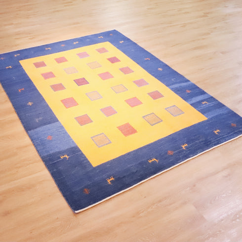 ギャッベ絨毯「夜の羊さん」10022018【240×172】