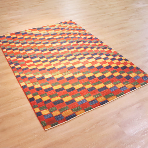 ギャッベ絨毯 「色重ね」 951039【230×165】