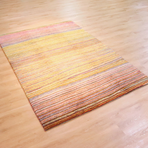 ギャッベ絨毯 「色の調べが奏でるボーダーギャッベ」 9251859【237×165】