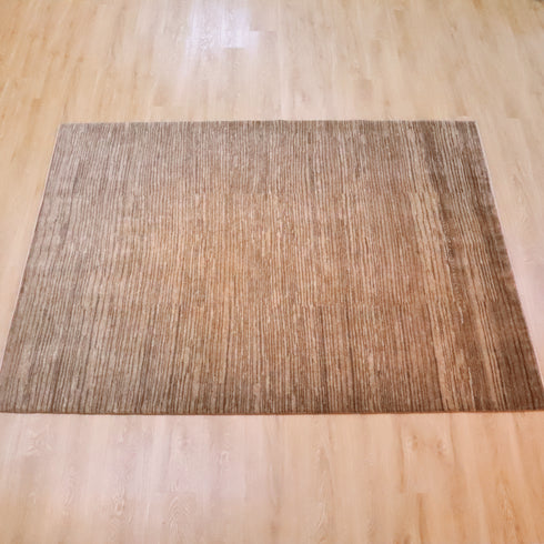 ギャッベ絨毯「温もり感じるナチュラルボーダー」 970159【232×173】