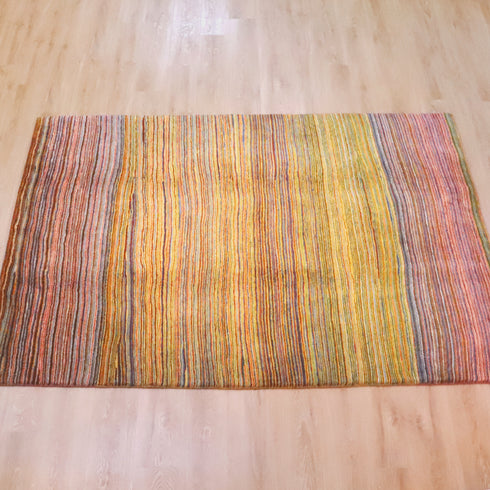 ギャッベ絨毯 「色の調べが奏でるボーダーギャッベ」 9251859【237×165】