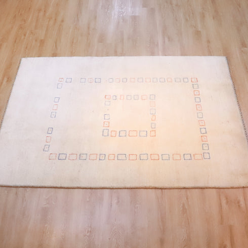 ギャッベ絨毯 「彩りの文様」 950464【240×163】