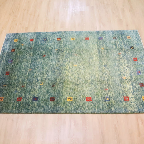 ギャッベ絨毯「涼しげな草原」9319719【261×175】