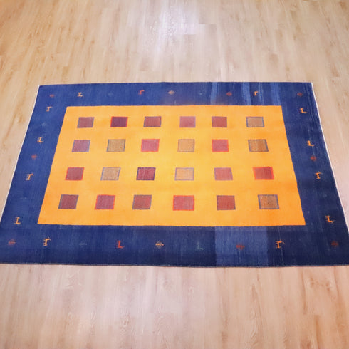 ギャッベ絨毯「夜の羊さん」10022018【240×172】