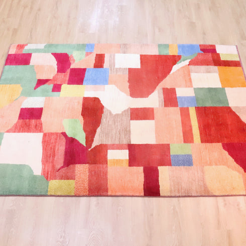 ギャッベ絨毯 「抽象の風景」 961881【233×175】