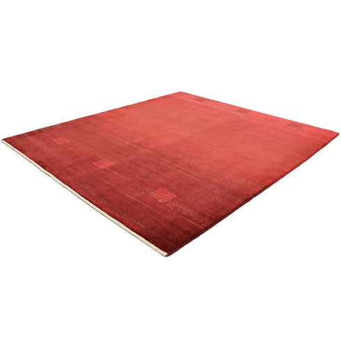 ギャッベ絨毯「重なり合う赤の階層」961723【177×156】