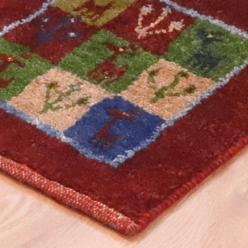 ギャッベ絨毯 9218459【34×33】