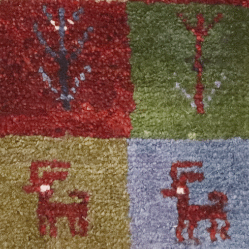 ギャッベ絨毯 9308323【32×35】