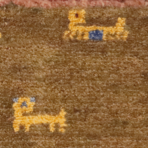 ギャッベ絨毯 9138249【31×34】