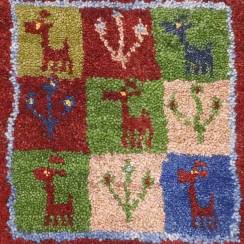 ギャッベ絨毯 9218459【34×33】