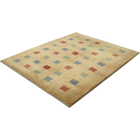 ギャッベ絨毯「小さな構成の美」8344368【137×112】