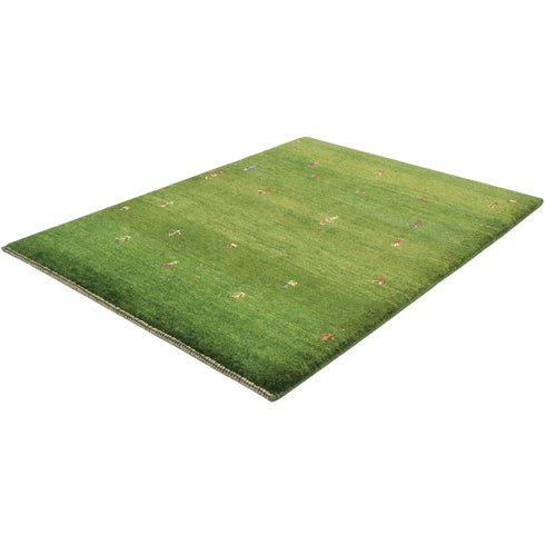 ギャッベ絨毯「羊飼いさんがたくさん」9305356【143×104】