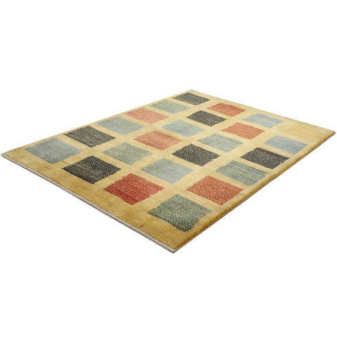 ギャッベ絨毯「碁盤の目」931688【157×114】