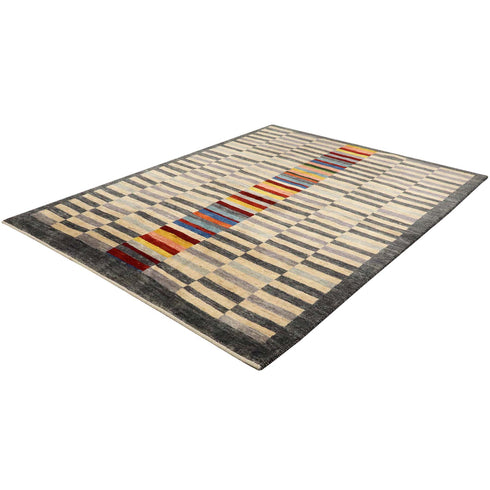 ギャッベ絨毯「虹のすきま」10001946【194×146】