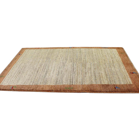 ギャッベ絨毯 「ナチュラルカラーのドット」 9414697【125×78】