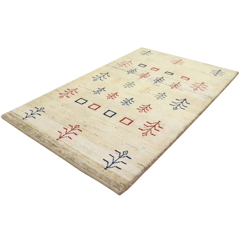 ギャッベ絨毯 「手??」 9414690【119×75】