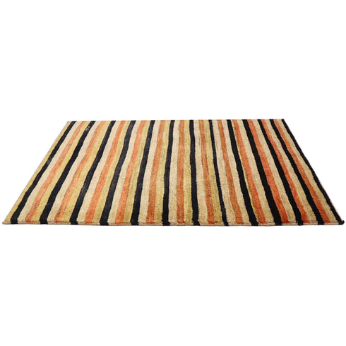 ギャッベ絨毯 「合わせやすい色合い」 931801【107×77】