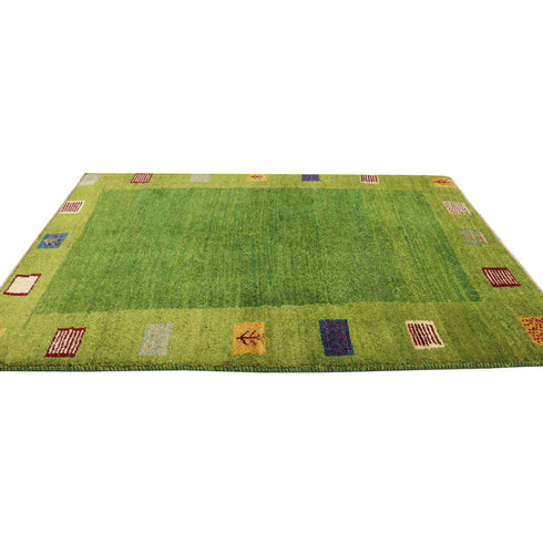 ギャッベ絨毯「春の運動会」10000539【130×97】