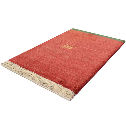 ギャッベ絨毯 「歩行可能?」 10032535【125×82】