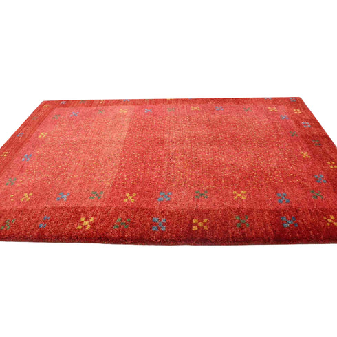 ギャッベ絨毯 「お花畑」 9208442【149×107】