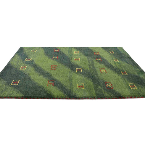 ギャッベ絨毯「草原を吹きぬける風」960838【149×98】