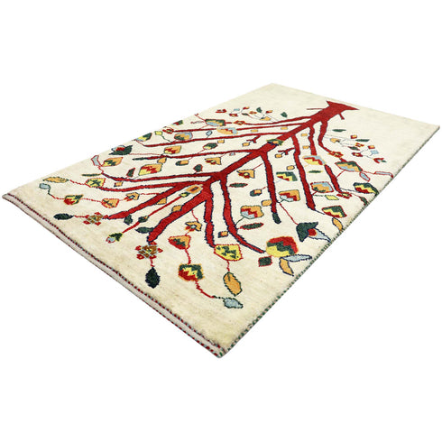 ギャッベ絨毯 「大きな木」960826【157×95】