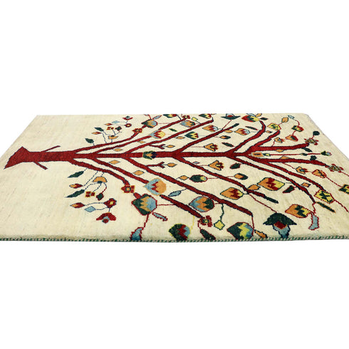 ギャッベ絨毯 「大きな木」960826【157×95】