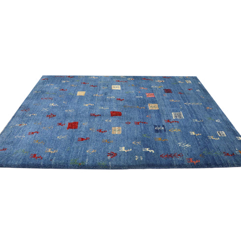 ギャッベ絨毯「文様祭り」9206190【130×100】