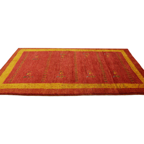 ギャッベ絨毯「ドット柄が優しい」9129809【145×86】