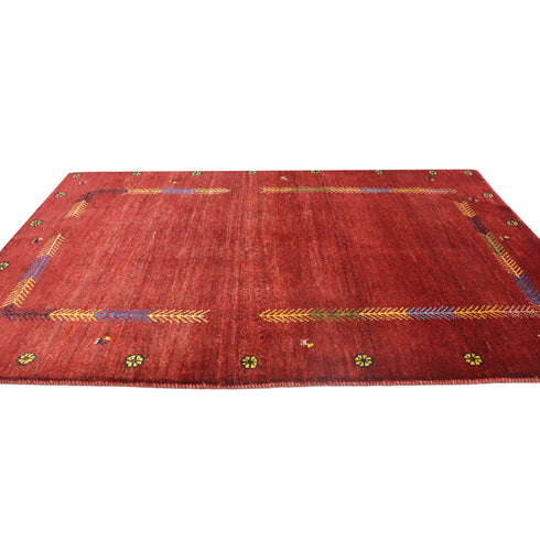 ギャッベ絨毯 「お花ではなくオオカミの足跡です」 9248367【157×102】