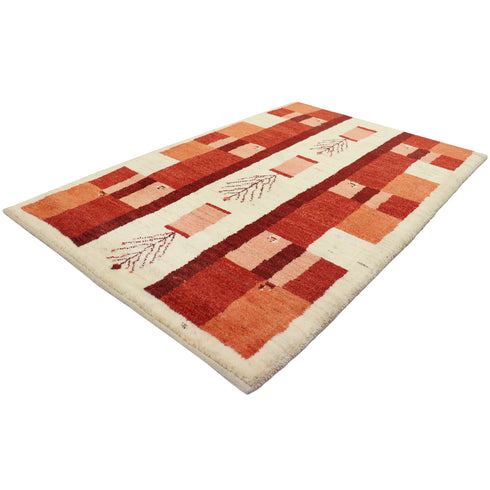 ギャッベ絨毯「羊さんのマンション?」10047380【158×103】