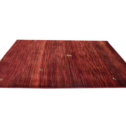 ギャッベ絨毯「夕暮れに佇む女の子」9136674【147×104】