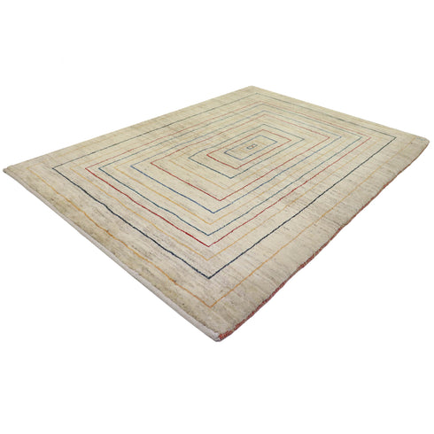 ギャッベ絨毯 「一点透視法?」 8424842【150×107】