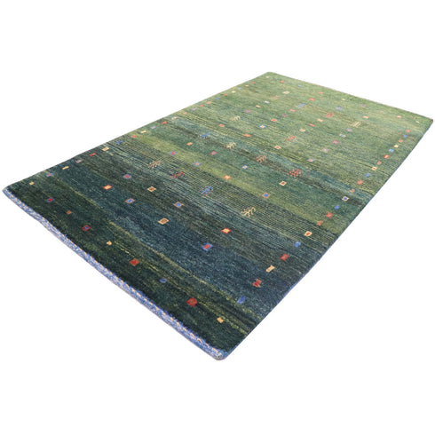 ギャッベ絨毯「カラフルで細かい文様」960096【146×86】