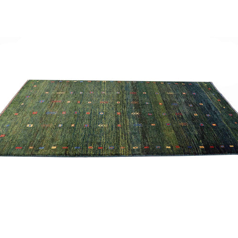 ギャッベ絨毯「カラフルで細かい文様」960096【146×86】