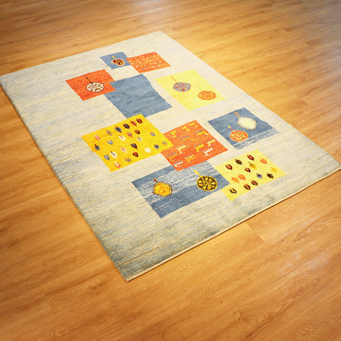 ギャッベ絨毯「パッチワーク」10079212【210×149】