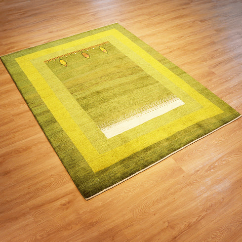 ギャッベ絨毯「ステキなお庭」10145839【204×152】