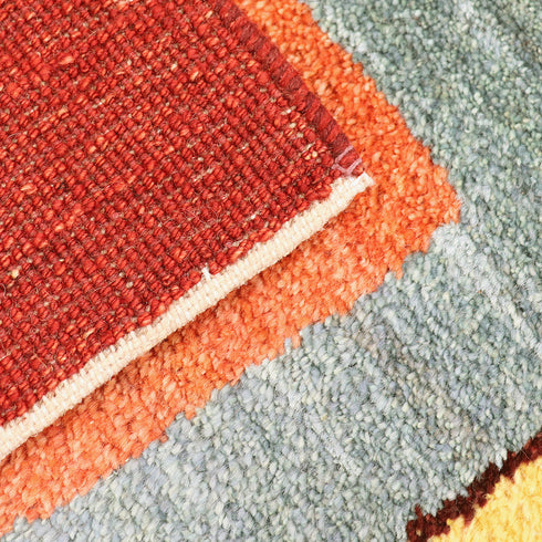 ギャッベ絨毯「花壇のよう」10148138【206×153】