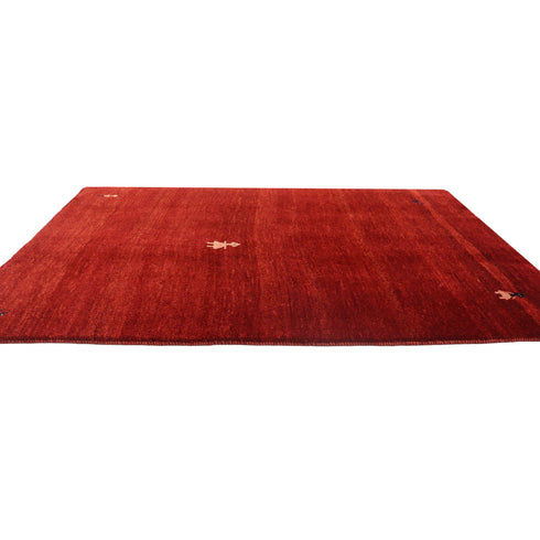 ギャッベ絨毯「インパクト強めの女の子」9144758【180×118】