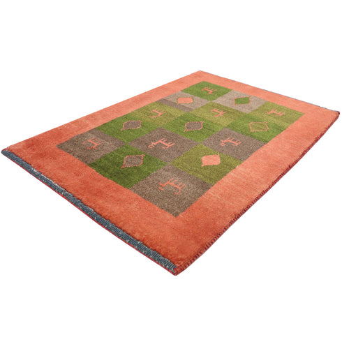 ギャッベ絨毯 「ぽっちゃり糸杉」 9240942【87×62】